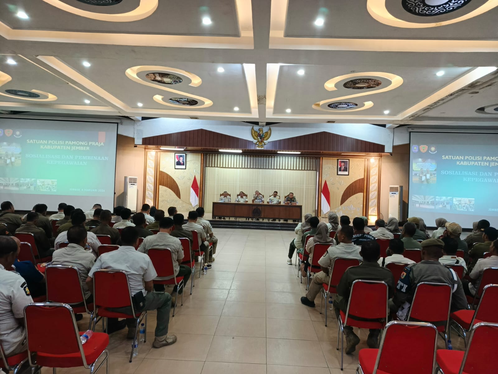 Satpol PP Jember Gelar Sosialisasi Internal bagi PNS dan PPPK di Aula PB Sudirman