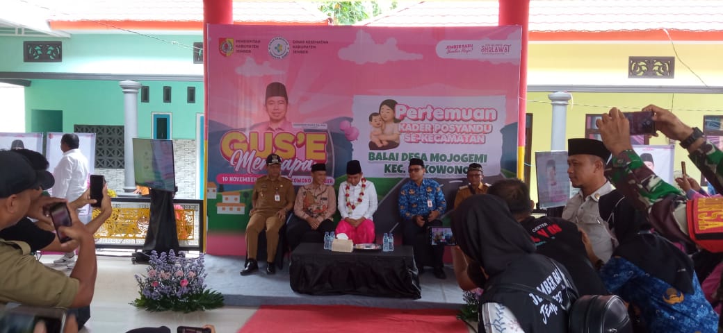Satpol PP Kawal Ketertiban Acara Guse Menyapa Bersama Bupati Jember di Sukowono