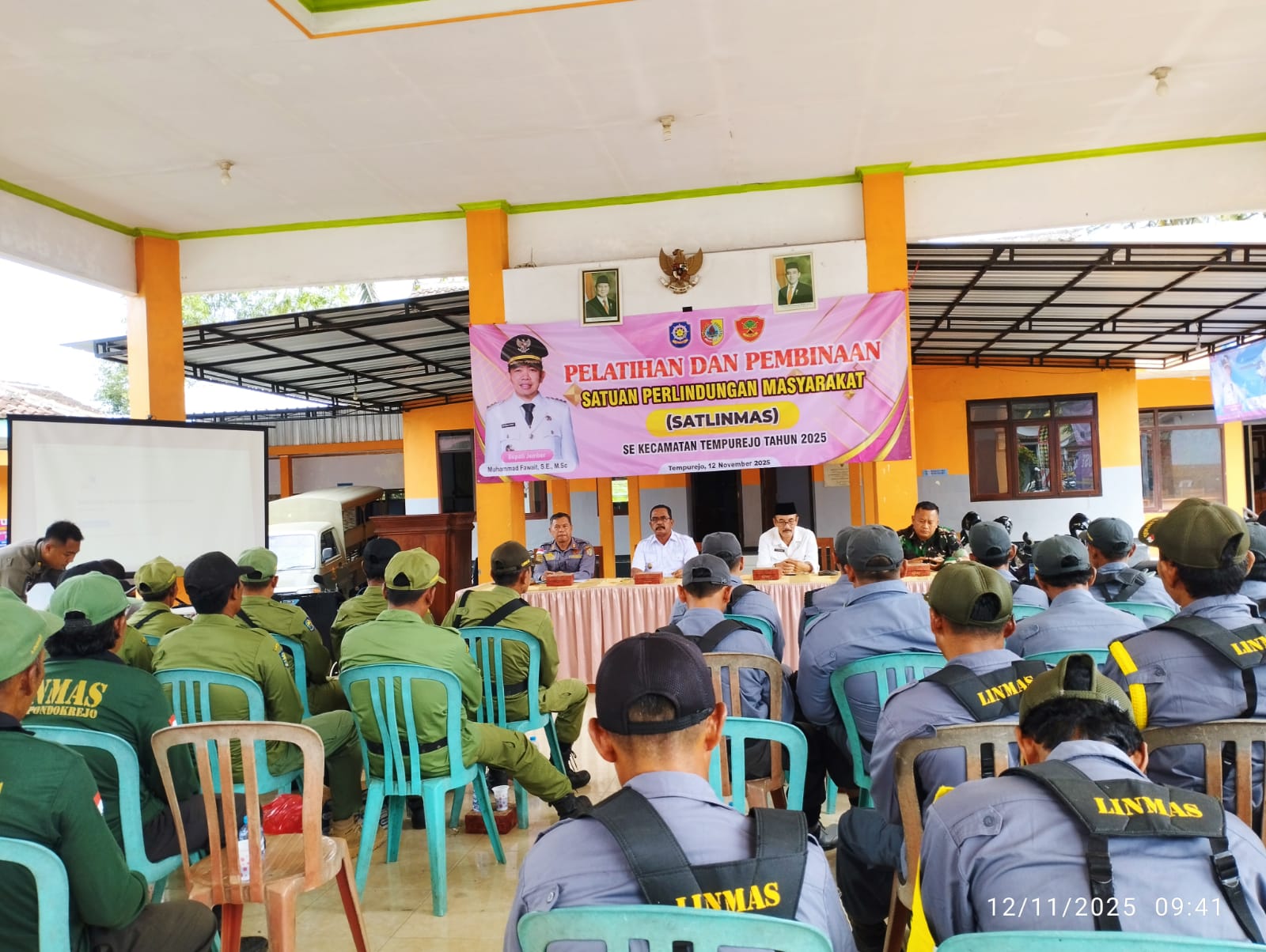 Tingkatkan Kesiapsiagaan, Satlinmas Tempurejo Gelar Pelatihan dan Pembinaan di Desa Pondokrejo